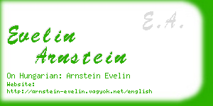 evelin arnstein business card